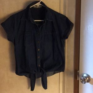 MissLee Jean Petite Denim Crop top - VNese size L